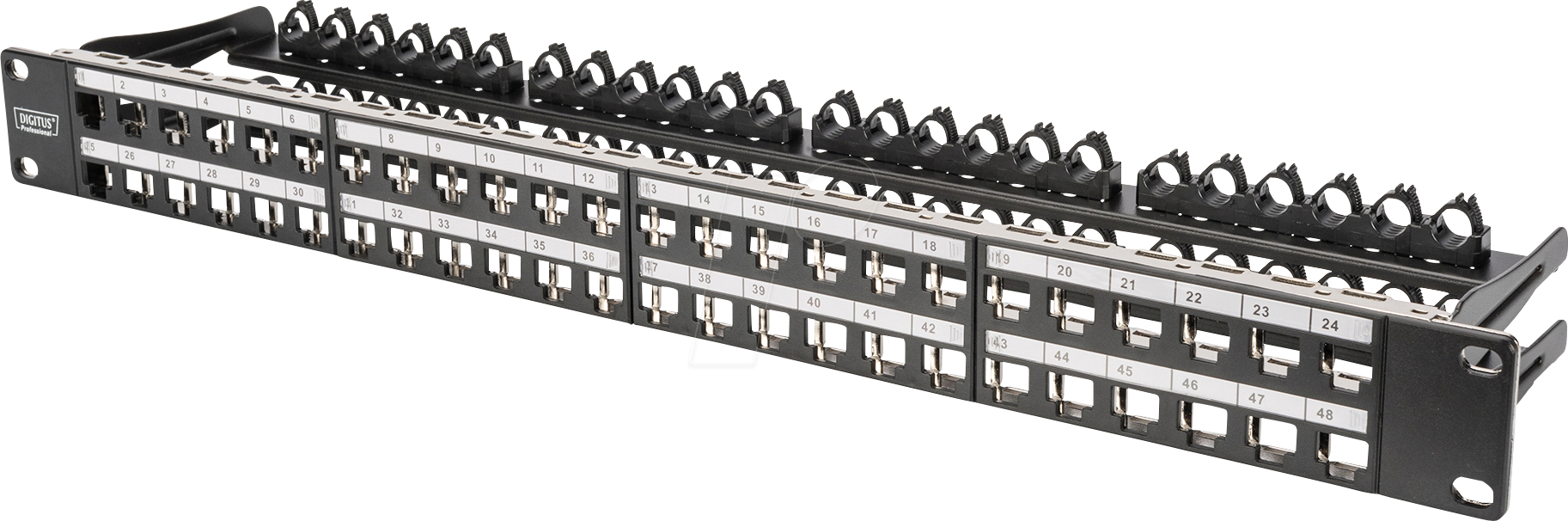 DIGITUS DN-91424 - Keystone Patchpanel, 48 Port, 1HE