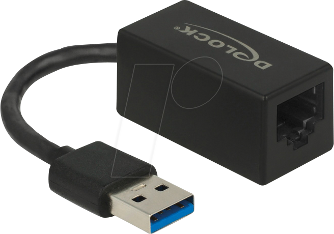 Thumbnail - DELOCK 66039 - Netzwerkkarte, USB, Gigabit Ethernet, 1x RJ45