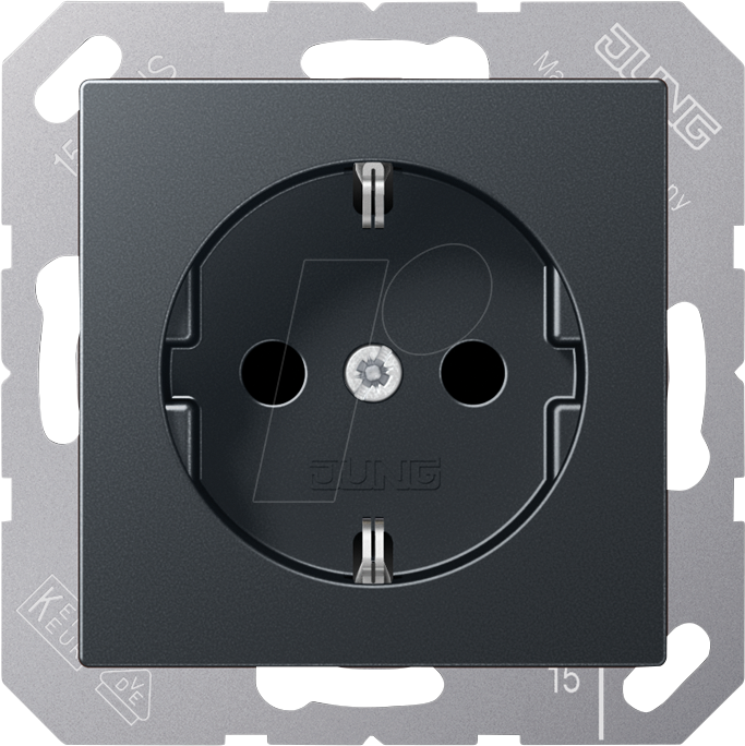 JG A1520 BF ANM - Steckdose, Thermoplast lackiert, Serie A, anthrazit matt