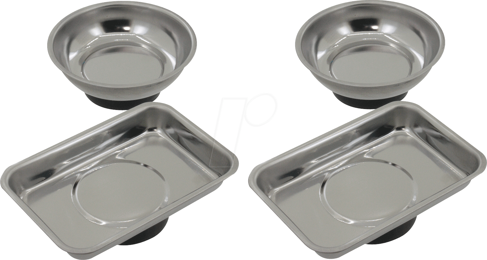 DONAU RS40 - Magnetschale, rund und eckig, 4 Stück