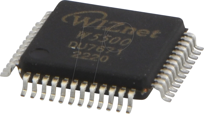 WIZ W5500 - Ethernet-ICs 3in1 Enet Controller TCP/IP +MAC+PHY