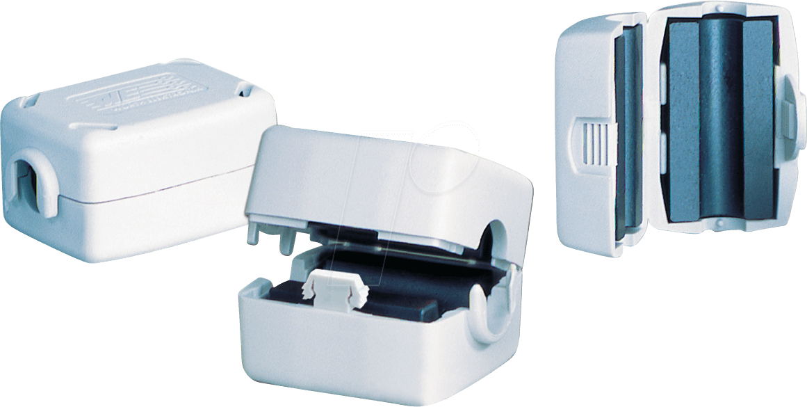 WUE 74271222 - Klappferrit für Ø 12,5 mm, grau, 265 Ohm @ 100 MHz