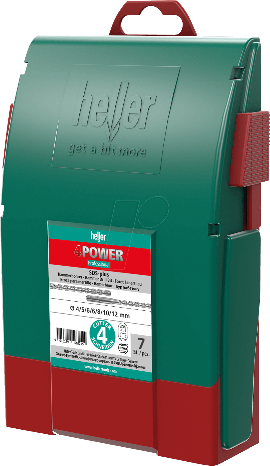 BOHR 4P SET 5 - Hammerbohrersatz, SDS-plus, 4Power, 5 - 12 mm, 7 -teilig