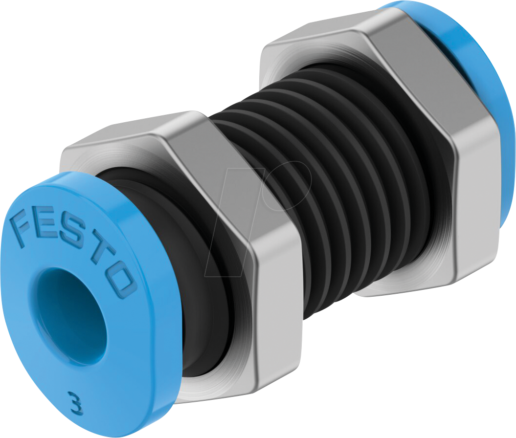 FESTO 153375 - Steckverbindung, Schott, Schlauch-Außen-Ø 3 mm Ø 3 mm