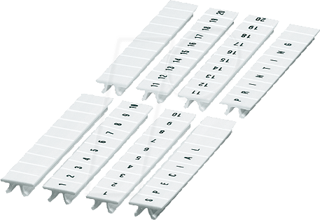 ZB 6LGS 01-10 - Beschriftungsstreifen 1-10 für 6,2mm Klemmen