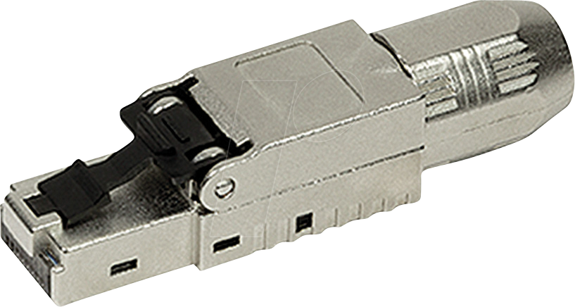 ROLINE 21170325 - Cat.6a RJ45 Stecker, feldkonfektionierbar, STP, silber