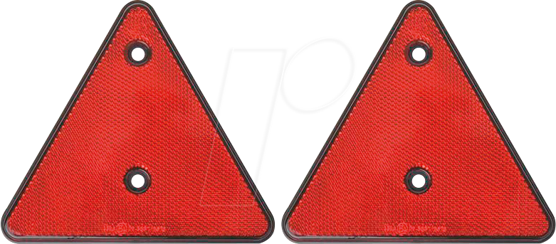 Thumbnail - ANHGR 343751 - Anhänger - Reflektor, dreieckig, rot, 2er-Set