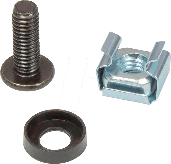 GC N0099 - Befestigungssatz M6, Schrauben 20 mm, 50er Set, schwarz