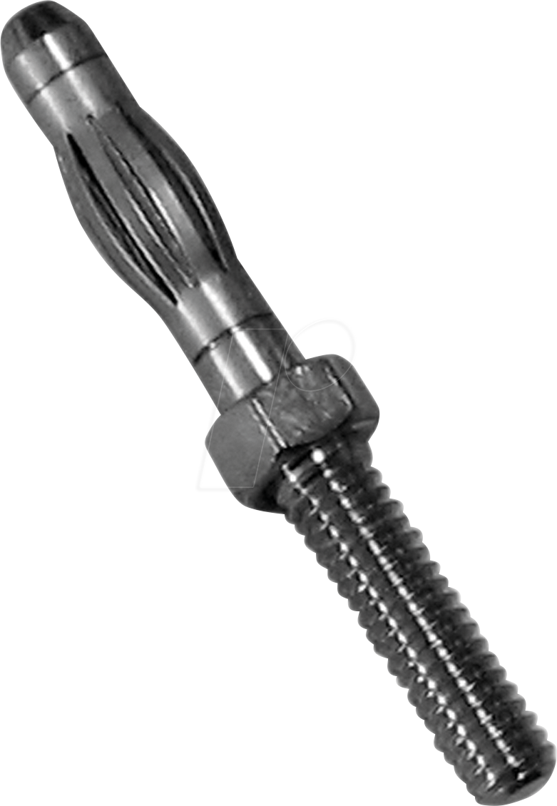 PJP 60550NI - Bananenstecker, 4 mm, für Plattenmontage