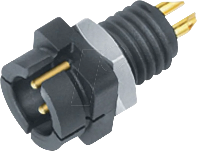 B 09 9765 30 04 - Flanschstecker Snap-In, Serie 719, 4-pol ungeschirmt, löten, IP4