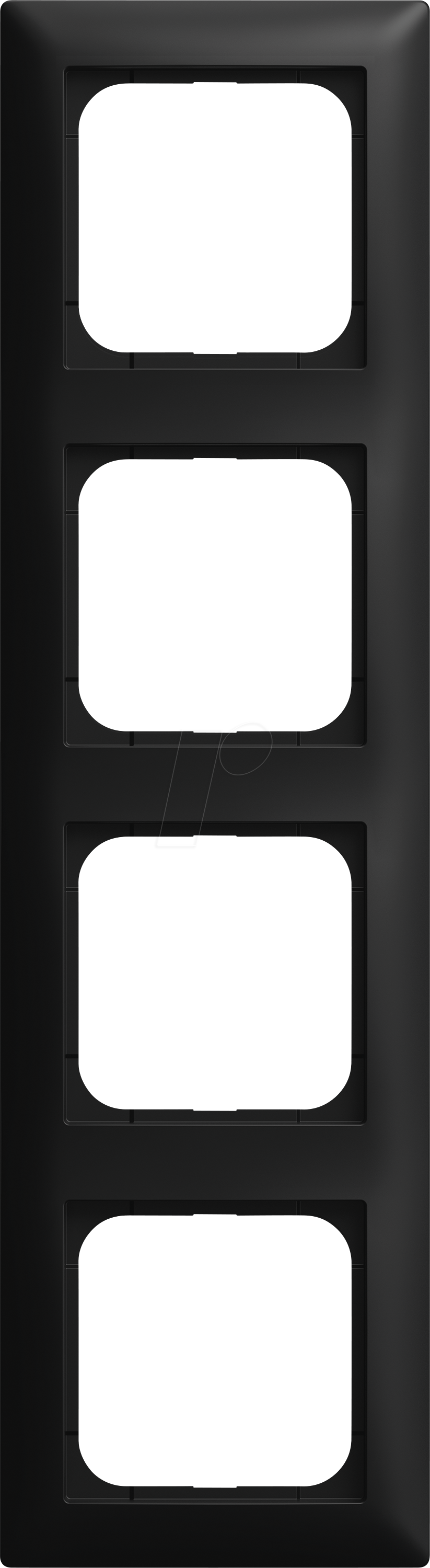 BJ 1724-915 - Abdeckrahmen 4-fach schwarz matt - Busch-balance® SI