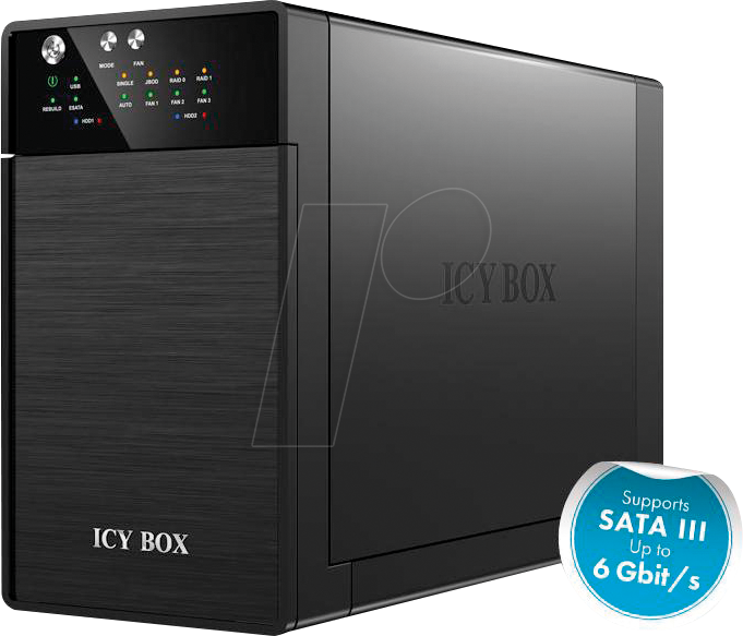 ICY IB-RD3620SU3 - Externes 2x 3.5'' SATA Gehäuse, USB 3.0