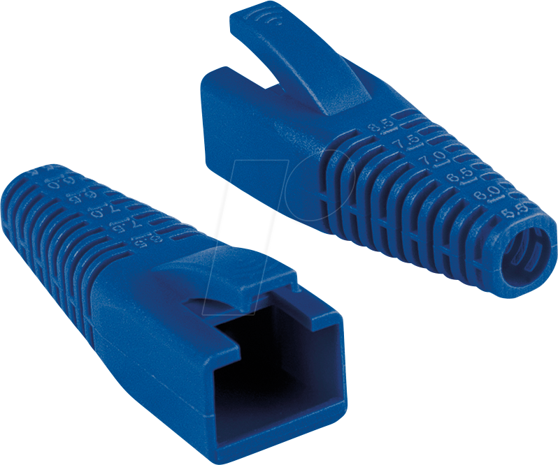 LOGILINK MP0059 - RJ45 Knickschutztülle, kürzbar, blau, 50 Stück