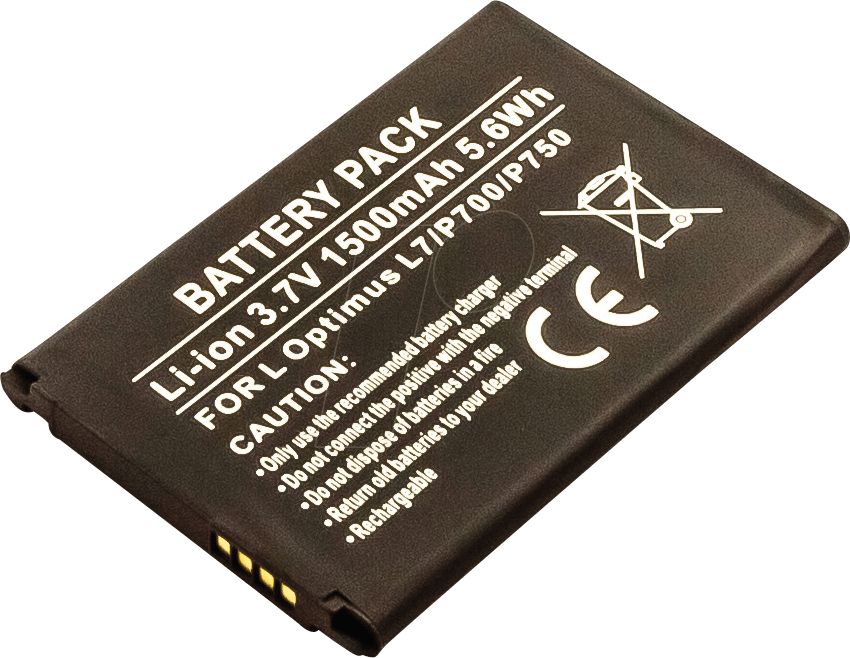 AKKU 10516 - Smartphone-Akku für LG-Geräte, Li-Ion, 1500 mAh