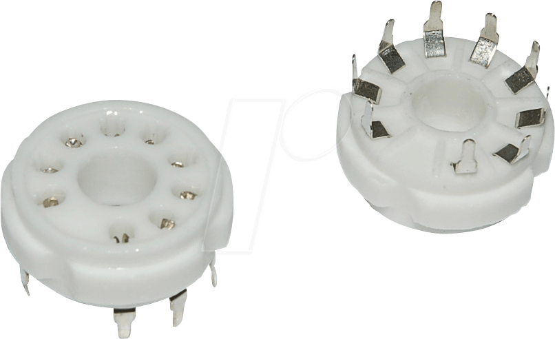 TUBE S B9D - Röhrenfassung, B9D, 9-pol, Printmontage