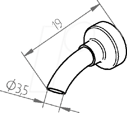 ERSA 0472ER - Heißluftdüse 0472ER, 3,5 mm, gerade