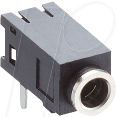 LUM 1501-04 - Klinkeneinbaubuchse, 2,5 mm, Stereo, 3-pol