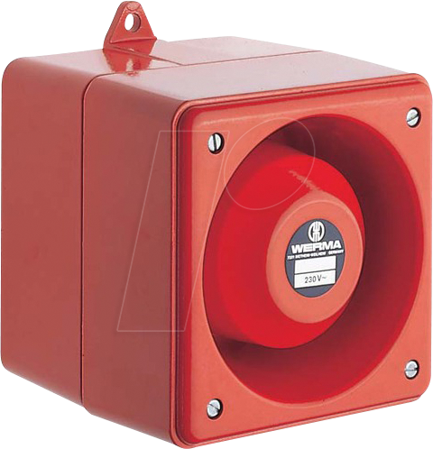 WERMA 12905255 - Mehrtonsirene WM 31 Töne 24VDC RD