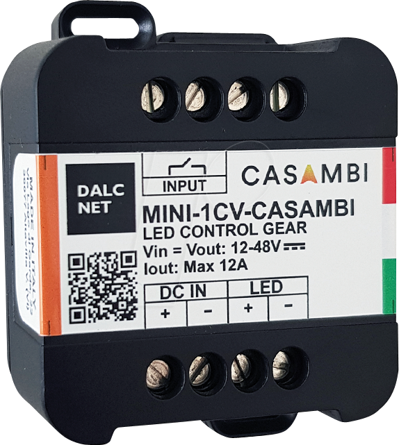 Thumbnail - MINI-1CV-CASAMBI - LED-Dimmer, PWM, 12 V - 48 V, 10 A CV, Casambi