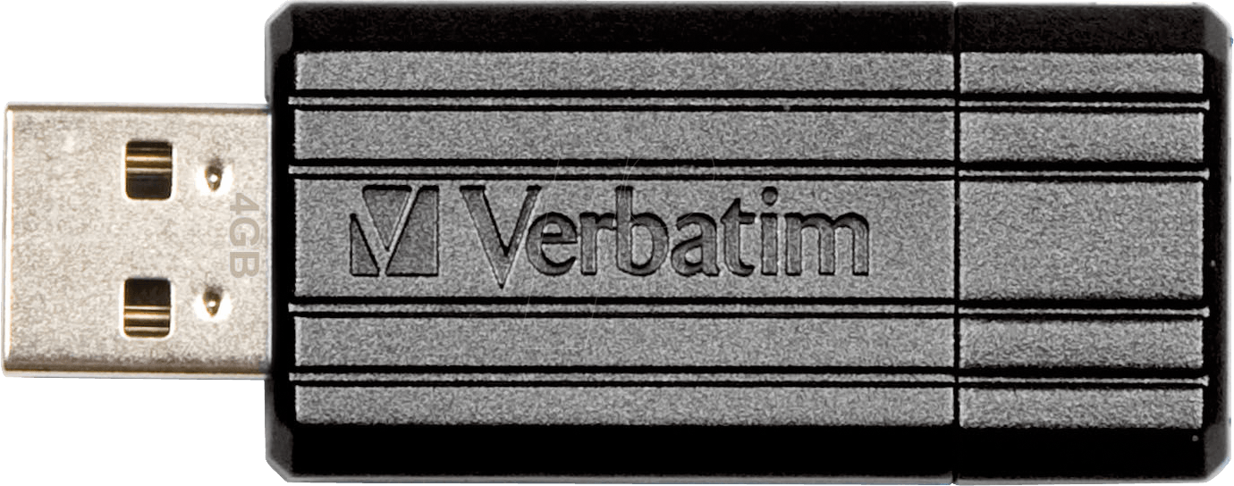 VERBATIM PS 64 - USB-Stick, USB 2.0, 64 GB, PinStripe Schwarz