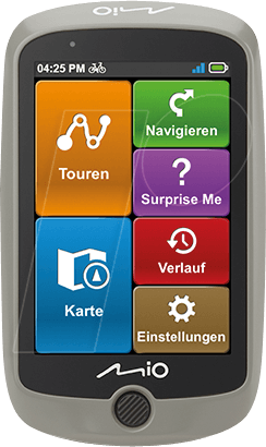 MIO DISCOVER - Fahrrad-Navi - 3,5'' (8,9cm) Touch, GPS, EU, IPX5
