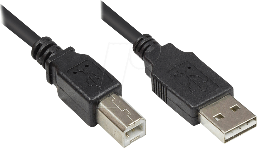 GC 2510-EU005 - USB 2.0 Kabel, EASY A Stecker auf B Stecker, 0,5 m