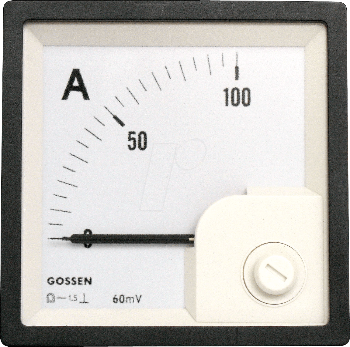 DQB 72-40A - Drehspul-Messwerk 0-40 A, 72x72 mm