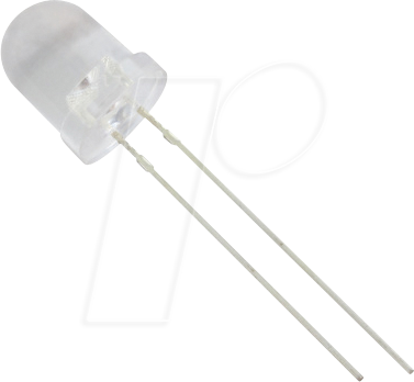 8034B2C-CSB-A - LED 8mm, bedrahtet, blau, 1500 mcd, 25°