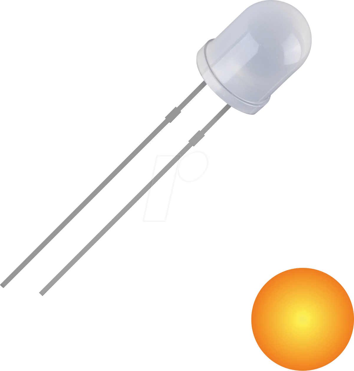 QUAD 2111O165 - LED, 3 mm bedrahtet, gelb, 700 mcd, 30°