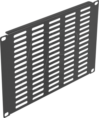 DELOCK 66842 - Panel, 10'', mit Lüftungsschlitzen horizontal, 4 HE, schwarz