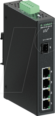 WIENET UM5C4G1SW - Switch, 5-Port, Gigabit Ethernet, SFP