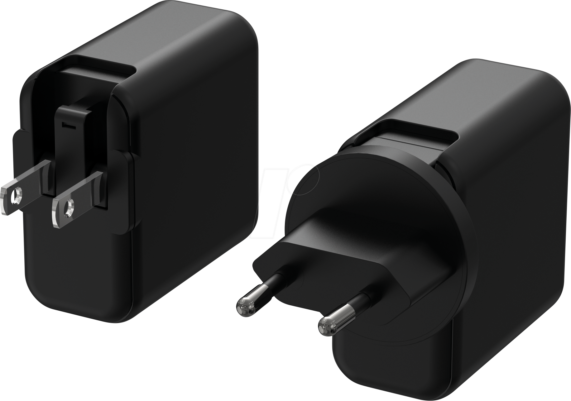 HNP 40F-2CPD - USB-Ladegerät, 40 W, 5-12 V, 2xUSB-C, PD 3.0, QC 3.0, schwarz