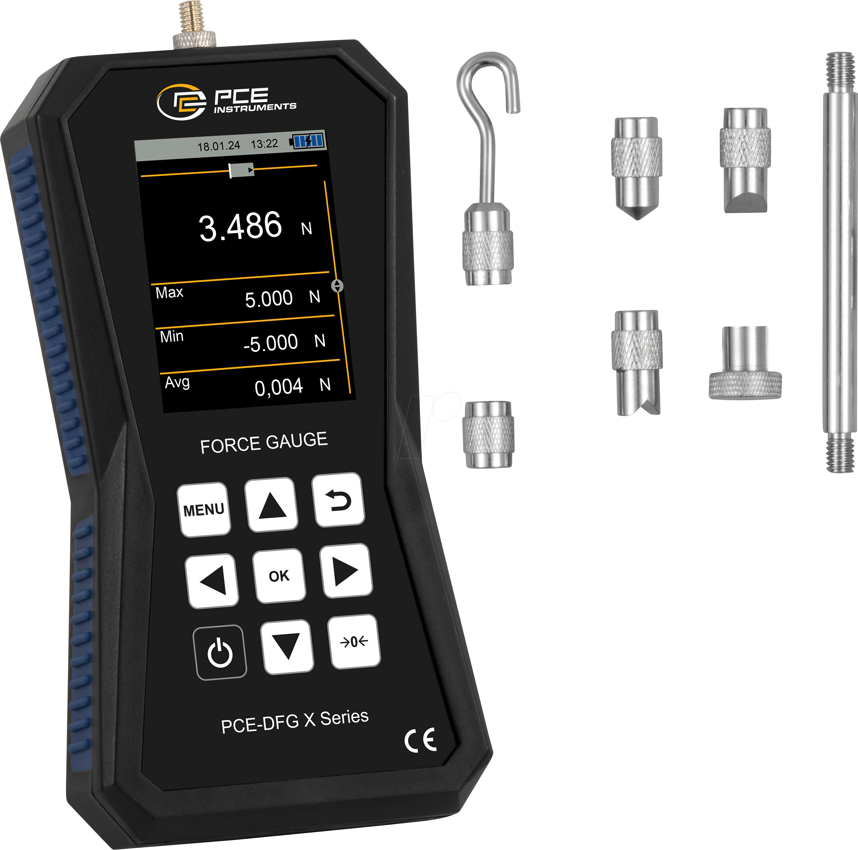 PCE DFG 5 X - Kraftmessgerät PCE-DFG 5 X, 0 - 5 N