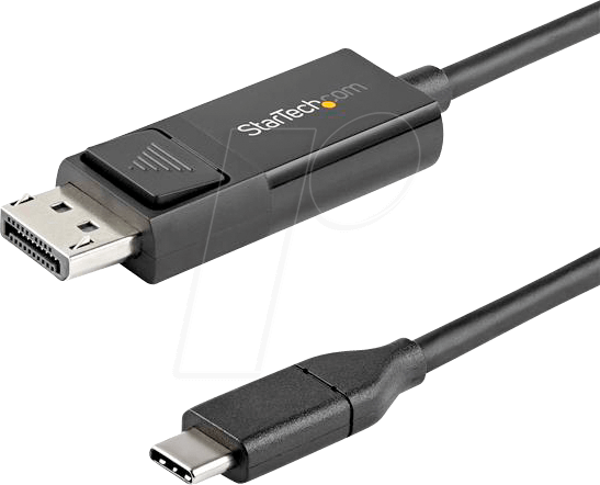 ST CDP2DP1MBD - USB C Stecker auf DP Stecker, DP 1.2, 4K 60 Hz, 1,0 m