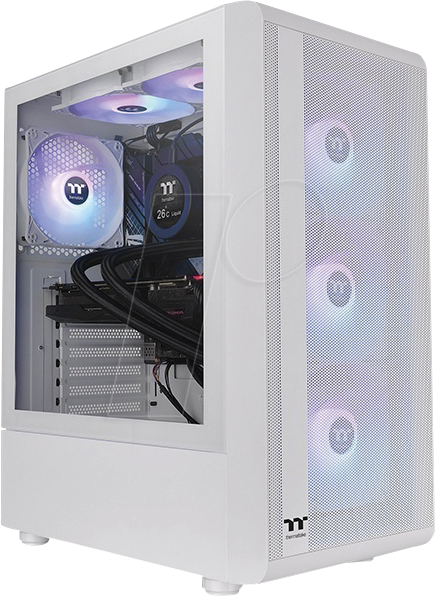 TT 33652 - Thermaltake S200 TG ATX Gehäuse, weiß