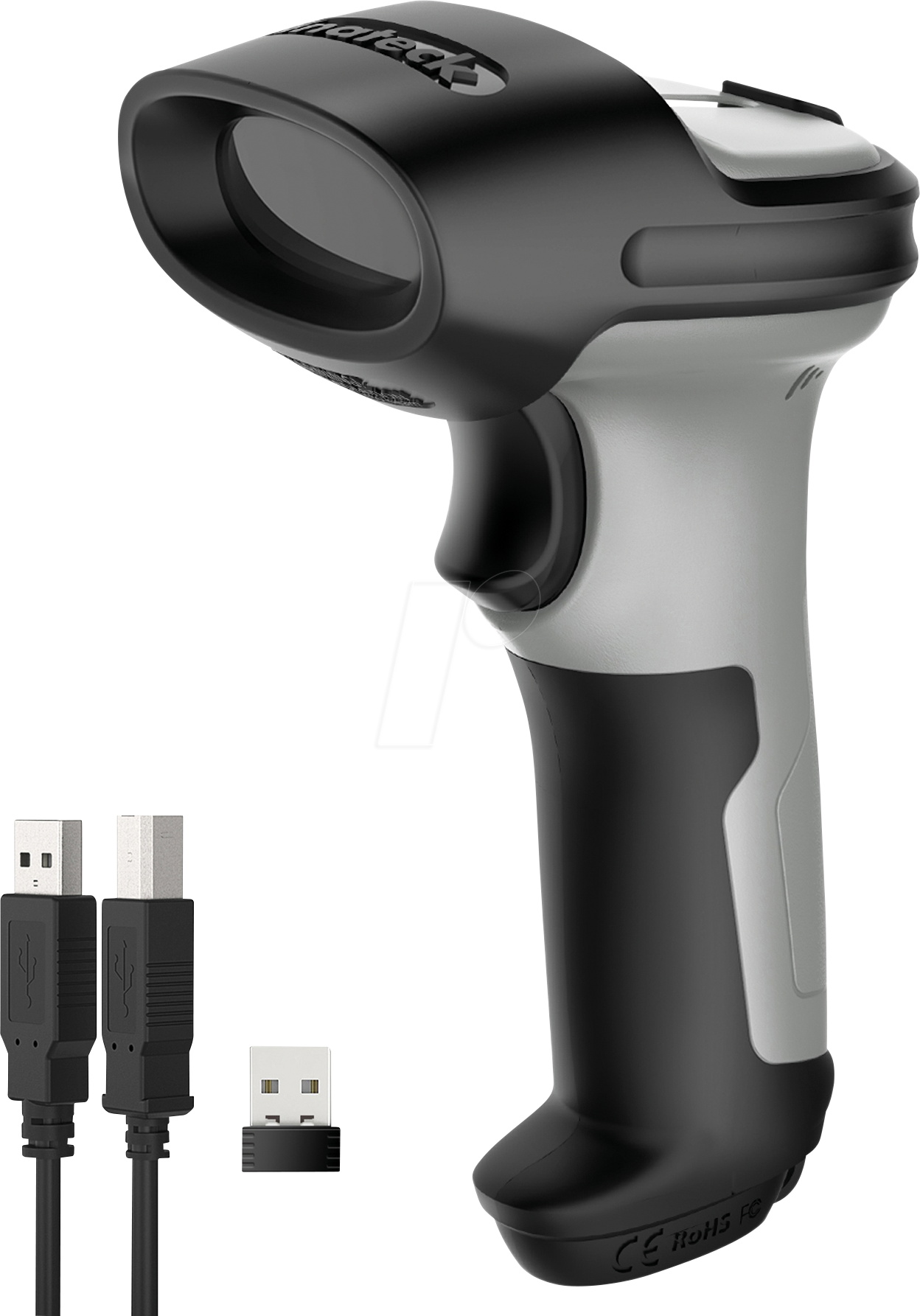 INATECK BCST72GR - Barcodescanner, 2D, Bluetooth/Funk/USB, schwarz