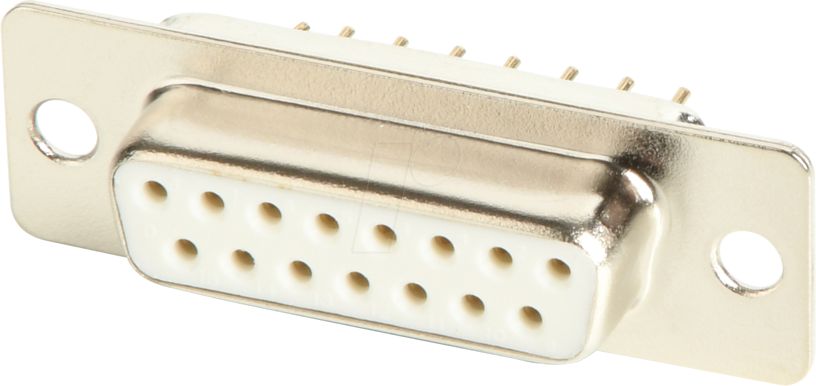 W+P 106-15-2-3-0 - D-SUB Buchse, 15-polig, gestanzte Kontakte, vergoldet