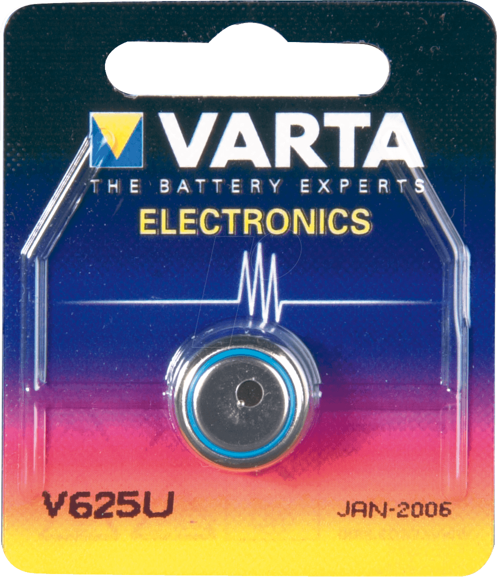 VARTA V 625U - Alkaline Knopfzelle, 185 mAh, V26U