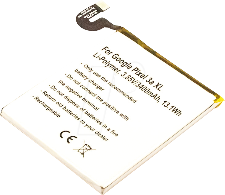 AKKU 31166 - Smartphone-Akku für Google-Geräte, Li-Po, 3400 mAh