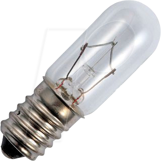 SCHI 145439600 - E14 T16x54 24V 625mA 15W C-2V 2Khrs Klar