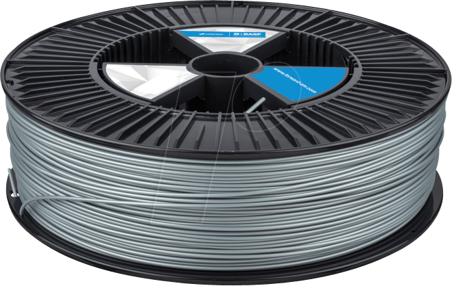 BASFU 22500 - Filament, PLA, silber, 2,85 mm, 8.500 g