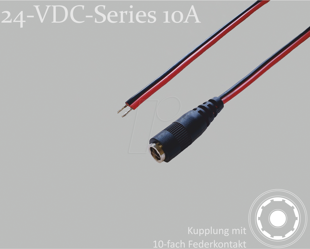 BKL 075904-750 - Adapterkabel, 750 mm, DC-Kupplung auf freie Enden