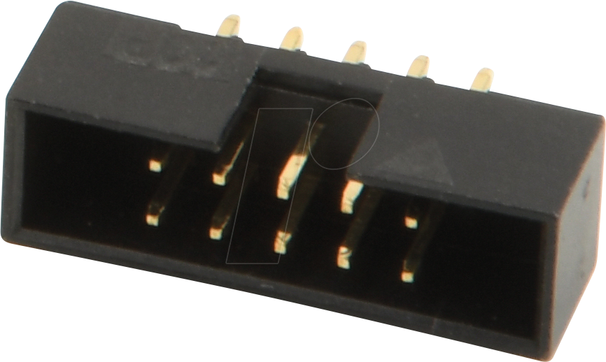 W+P 635-10-1 - Wannenstiftleiste RM 2,00mm, gerade, 10-polig