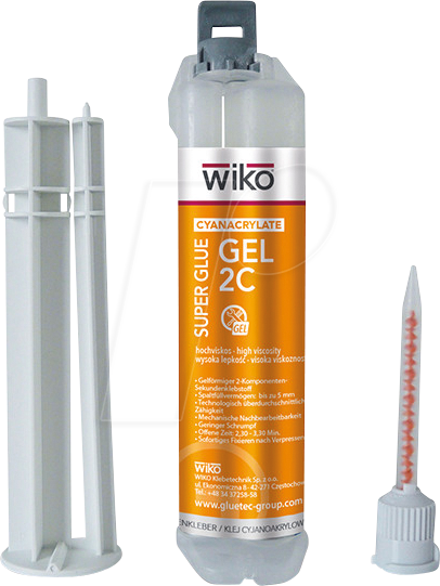 WIKO 101696 - 2K Sekundenkleber, Super Glue Gel 2C, 11 g