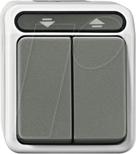 EL ME 37158029 - Aquastar, Rolladenschalter, 1-polig, lichtgrau