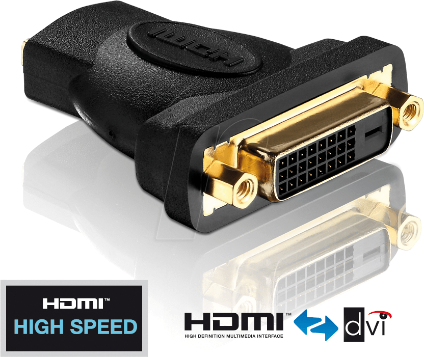 PURE PI045 - Adapter, HDMI A Buchse auf DVI D Buchse, PureInstall Serie