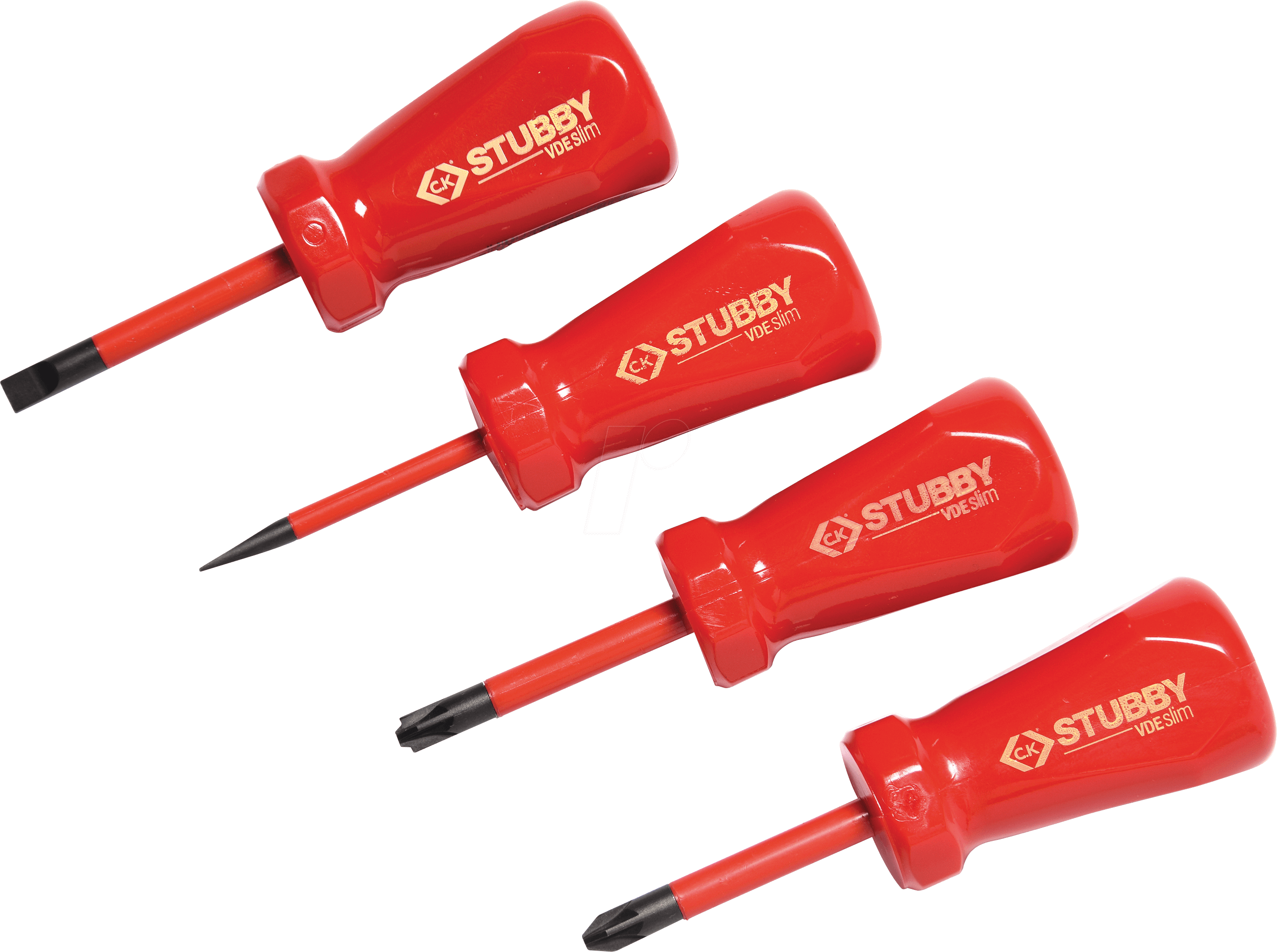 Thumbnail - CK T48349 - Schraubendrehersatz VDE/1000V, kurz, 4-teilig