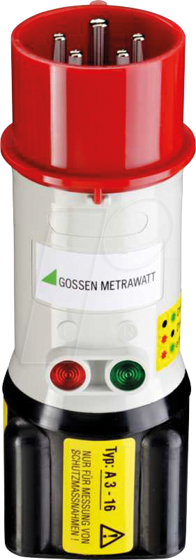 GMCI A3-16 - Drehstromadapter A3-16 für Installationstester, 16 A