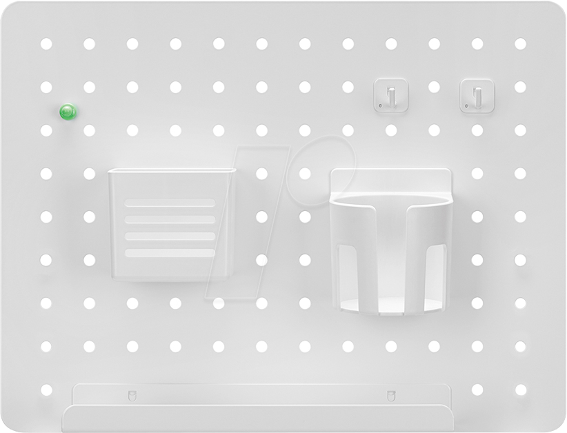 LOGILINK PB0105 - Schreibtisch Organizer, Wandmontage, weiß