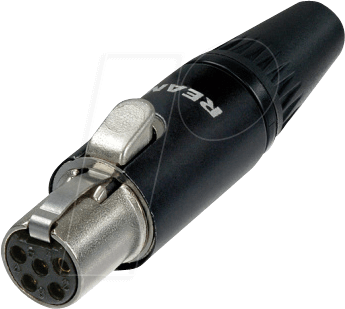 REAN T5FC-B - TINY xlr Kabelbuchse, 5-pol
